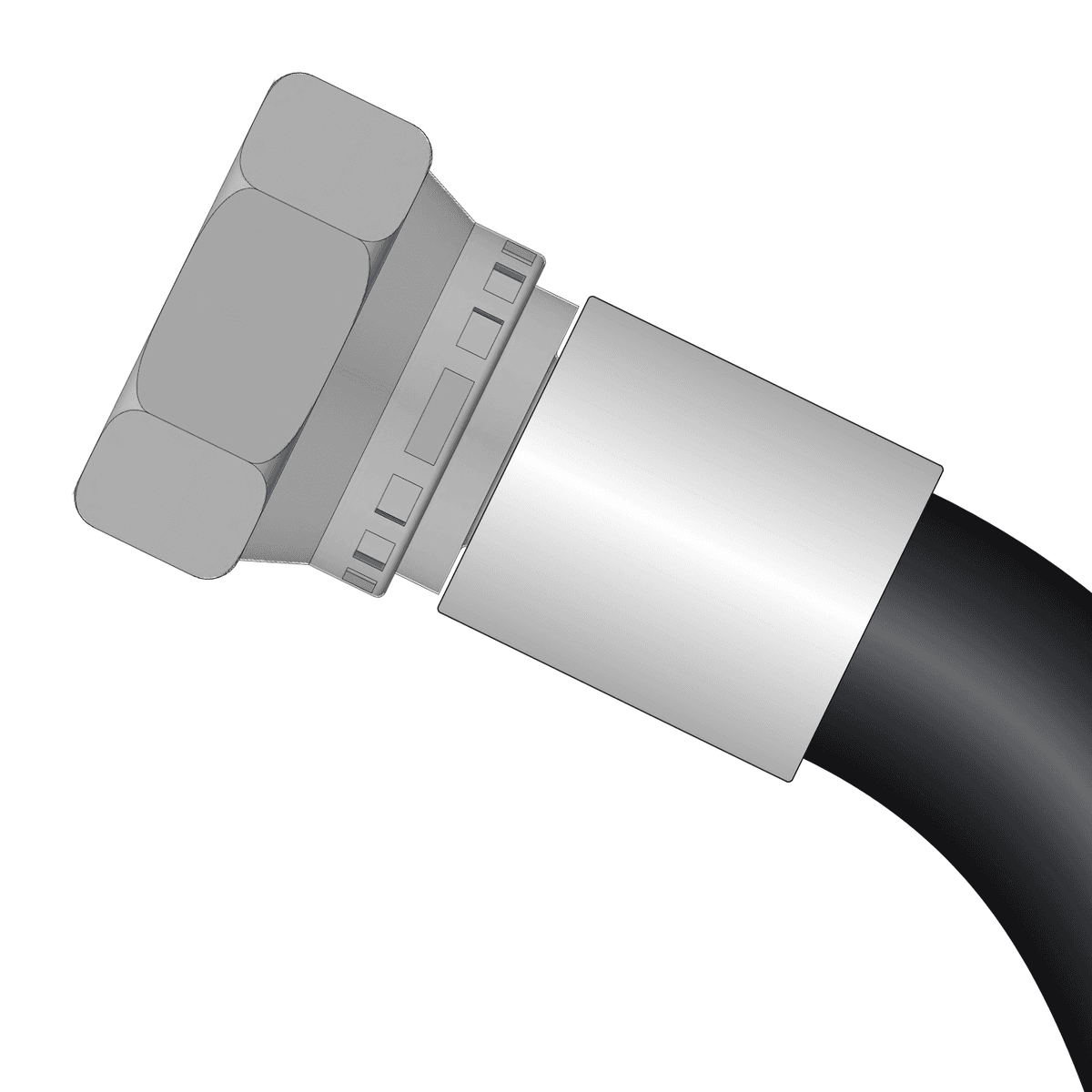 Końcówka 1: DKR – prosta, nakrętka 3/8" BSP, stożek 60°