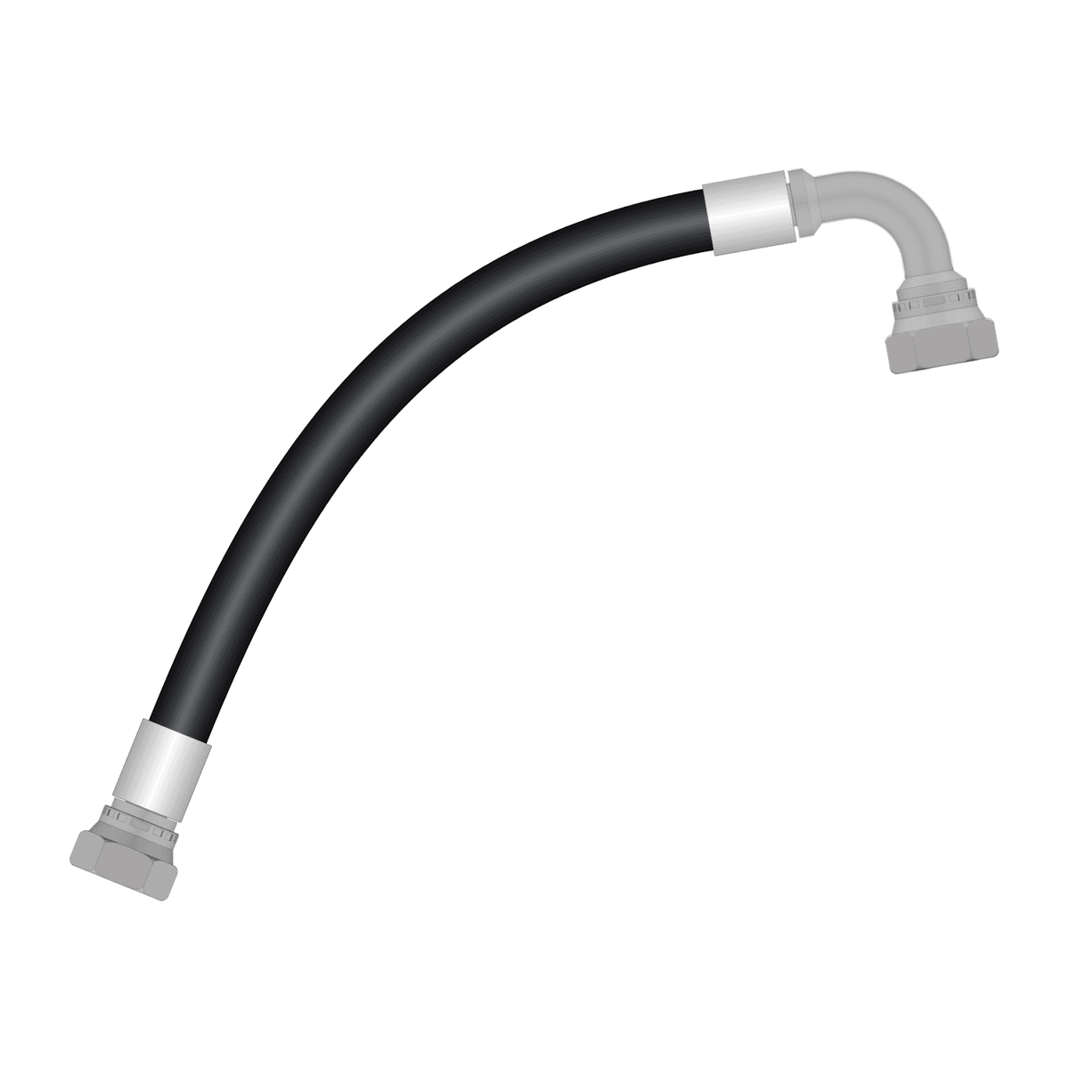 Przewód hydrauliczny M18x1,5 2SN DN10 (3/8") – DKOL L12 + kolanko DKOL90 L12
