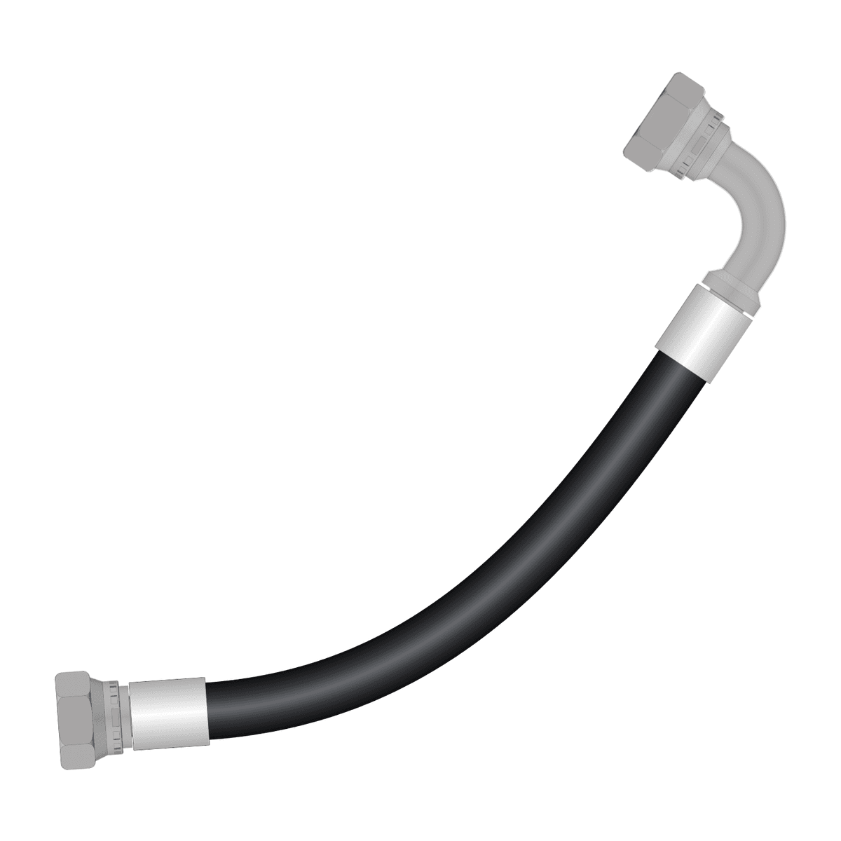 Przewód hydrauliczny M22x1,5 2SN DN13 (1/2") – DKOL L15 + kolanko DKOL90 L15