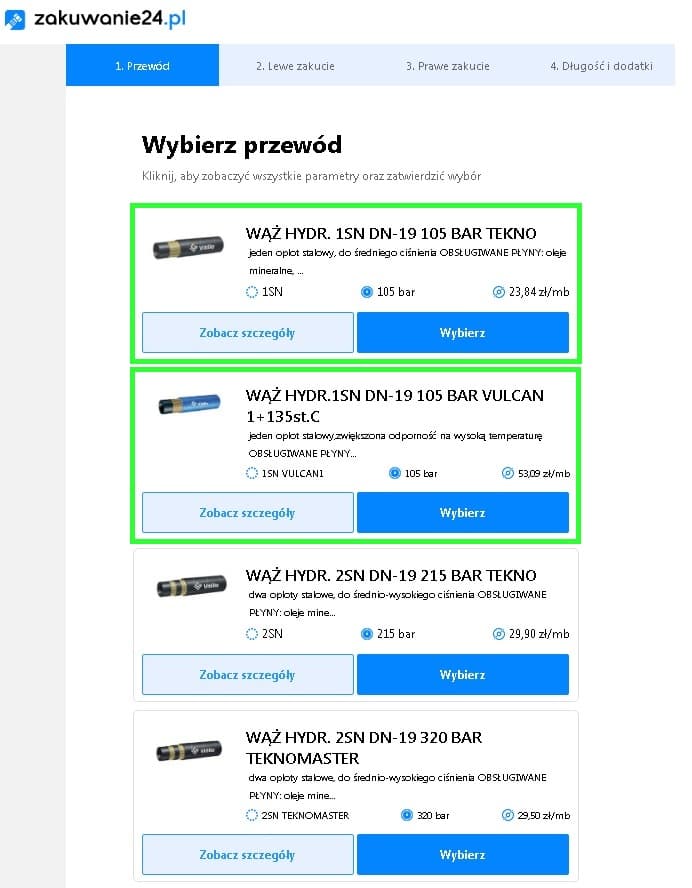 Wybór węża hydraulicznego