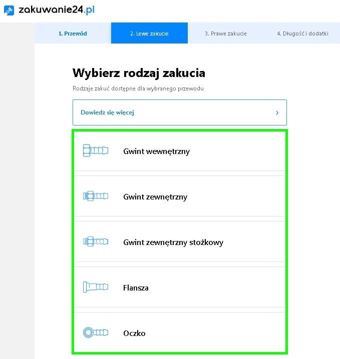 Jak wybrać rodzaj i kąt zakończenia?